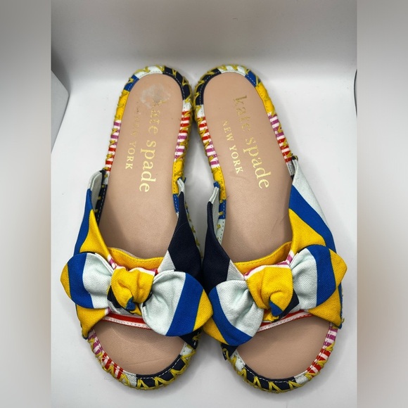 Kate Spade Saltie Shore Slip-On Espradrille Sandal Multi-Color Size 6.5 - Picture 5 of 9